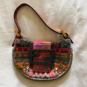 Fendi Multicolor Embroidered small Bag